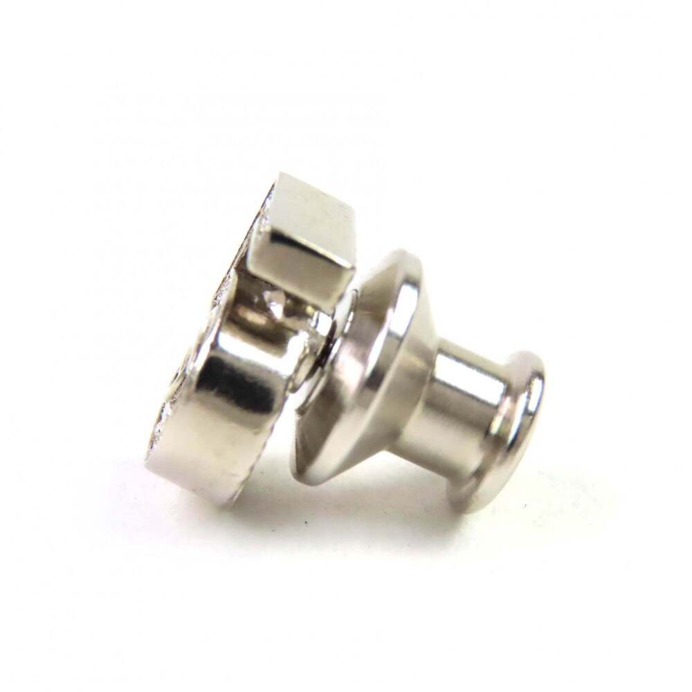 CHANEL Authentic Silver Logo Brooch - Picture 5 of 12